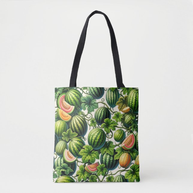 Tote Bag Melon Medley : Un élevage vibré (Devant)