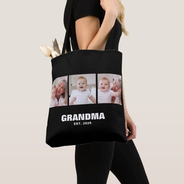 Tote Bag Mémé a établi Bold Black 3 Photo (De près)