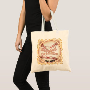 Tote Bag Mémé de baseball