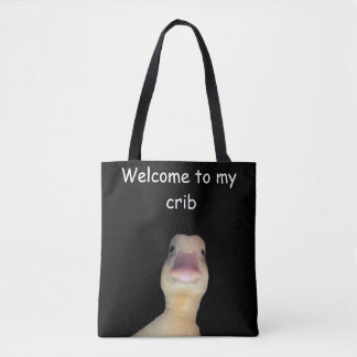 Tote Bag Mème de canard drôle – “Bienvenue dans mon antre”