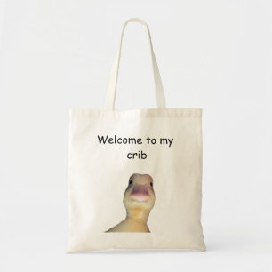 Tote Bag Mème de canard drôle – “Bienvenue dans mon antre” 
