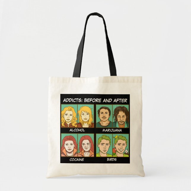 Tote Bag Mème d'oiseaux (Devant)