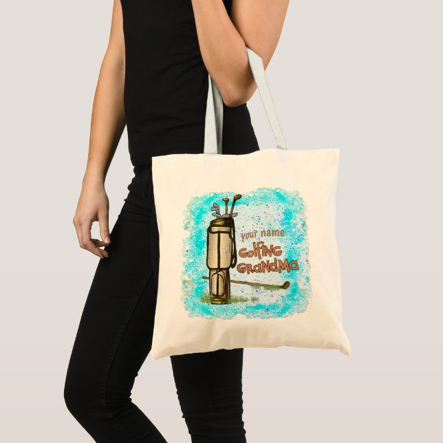Tote Bag Mémé golfeuse  (Devant (produit))
