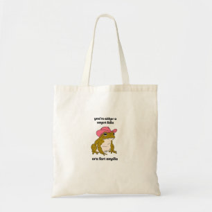 Tote Bag Meme Grenouille Cowboy Mec Intelligent ou Odeur de