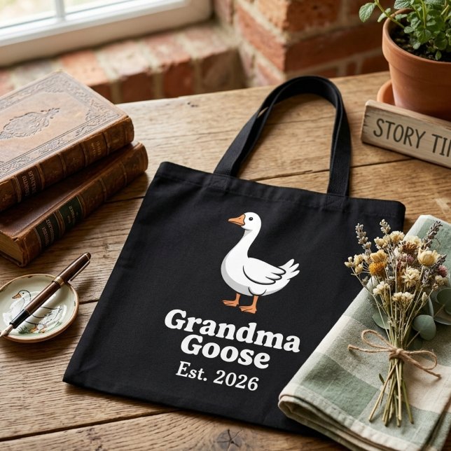 Tote Bag Mémé Poule Année D'Est Caractère Mignon (Créateur téléchargé)