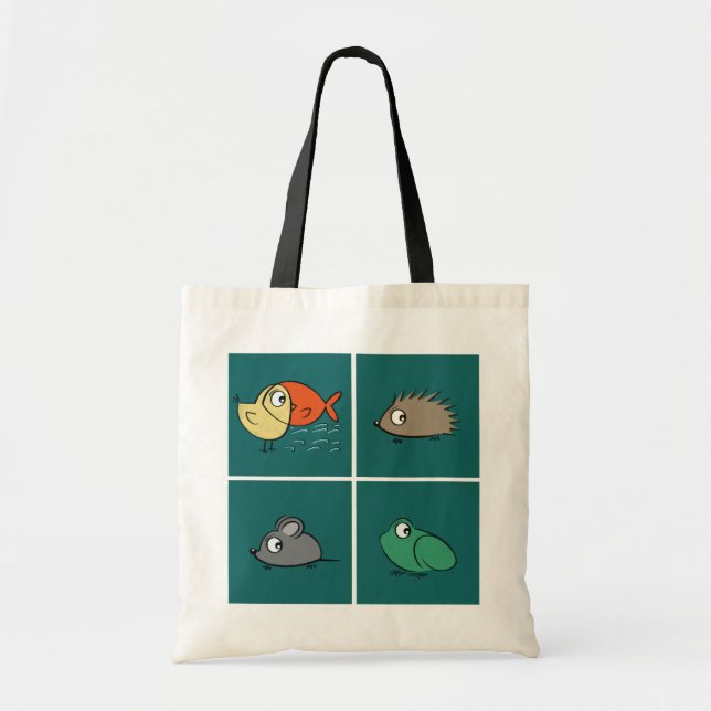 Tote Bag Mêmes yeux, formes différentes (Devant)