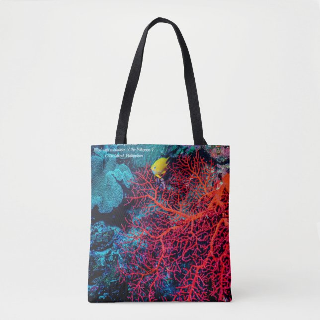 Tote Bag Mémoire de l'océan / Scène de récif corallien (Devant)