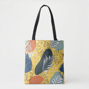 Tote Bag Memphis été sans soudure motif, formes abstraites