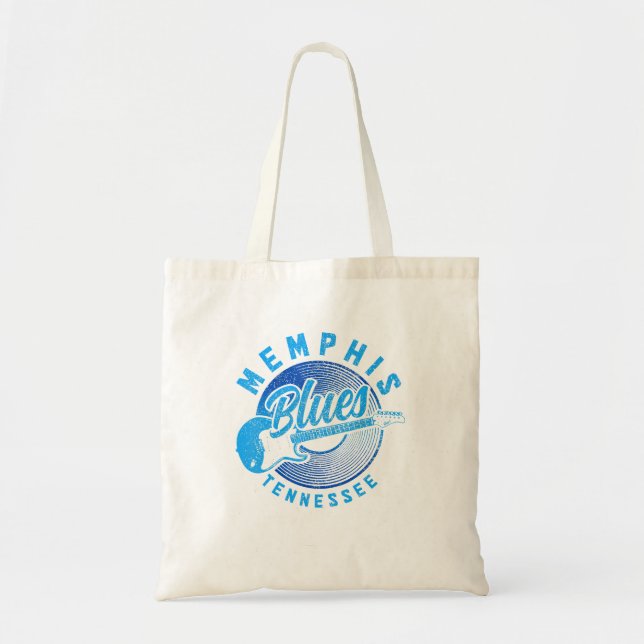 Tote Bag Memphis Tennessee Tn Pride Guitare Blues Musique (Devant)