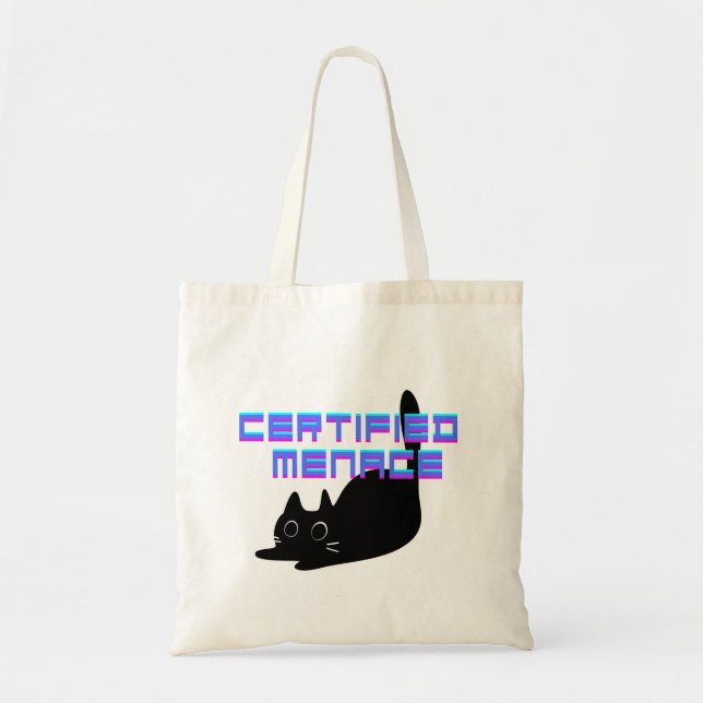 Tote Bag Menace Certifiée Violet (Devant)