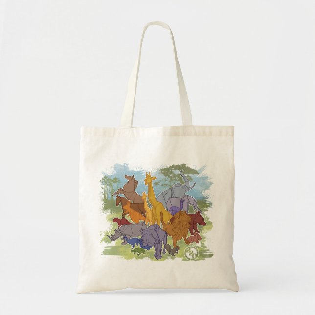 Tote Bag Ménagerie Origami (Devant)