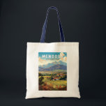 Tote Bag Mendoza Argentina Travel Art Vintage<br><div class="desc">Conception de déplacement vectoriel rétro Mendoza. Mendoza est une ville de la région argentine de Cuyo,  au coeur de la région viticole argentine,  réputée pour les Malbecs et autres vins rouges.</div>