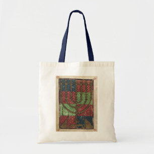 Tote Bag Ménorah vintage, fête des lumières Joyeux Hanoukka