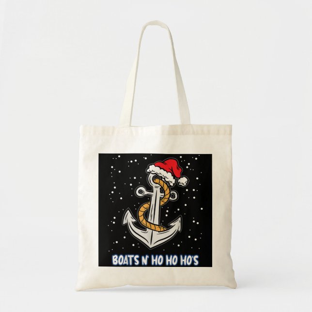 Tote Bag Mens Bateaux N Ho Ho Hos Christmas Pajama Huma drô (Devant)
