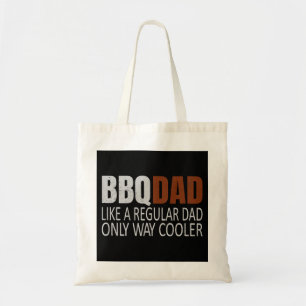 Tote Bag Mens BBQDad Comme Un Papa Normal Seulement Way Gla