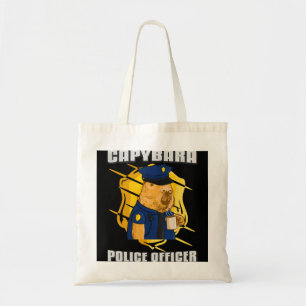 Tote Bag Mens Capybara Agent de police 22
