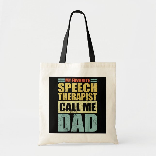 Tote Bag Mens Drôle Mon Thérapeute Préféré Me Appelle (Devant)