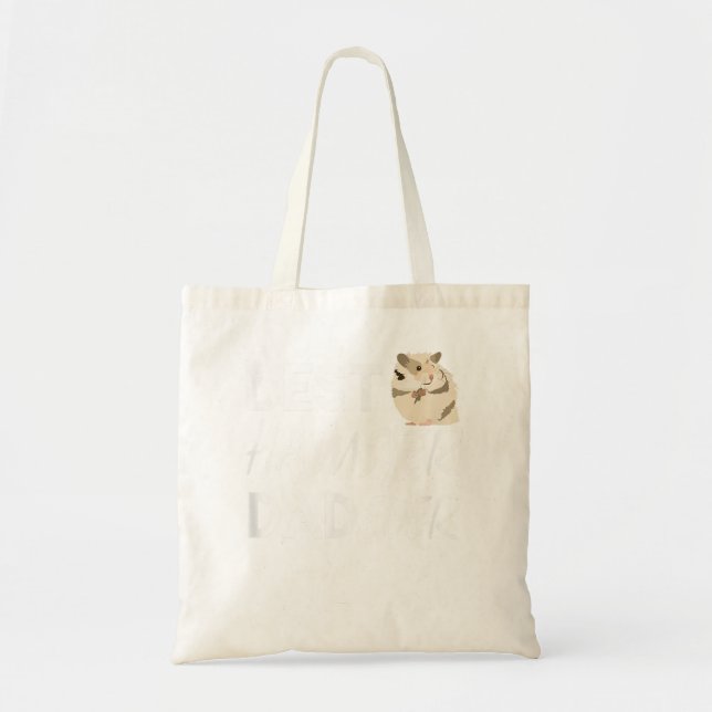 Tote Bag Mens Funny Hammy Meilleur Hamster Papa Jamais pour (Devant)