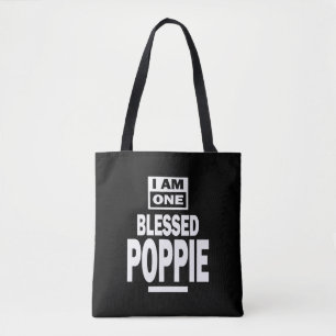 Tote Bag Mens I Am One Blessé Poppie Fête des pères Cadeau