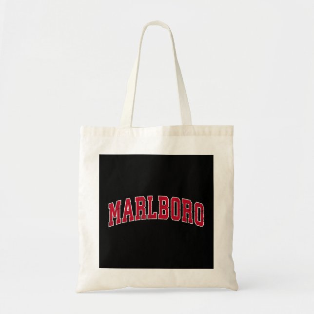 Tote Bag Mens Marlboro New Jersey NJ Design sportif Vintage (Devant)