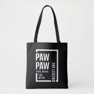 Tote Bag Mens Pawpaw L'Homme Le Mythe La Légende Cadeau