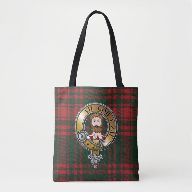 Tote Bag Menzies Tartan & Badge (Devant)