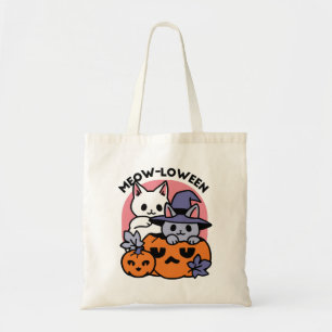 Tote Bag Meow-Loween - Cute Halloween Conception Chat