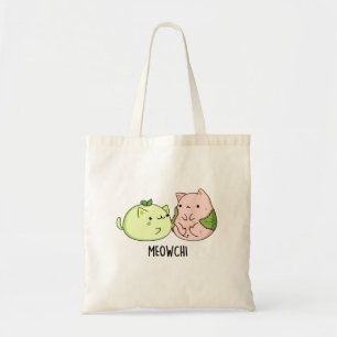 Tote Bag Meowchi Funny Mochi Pun