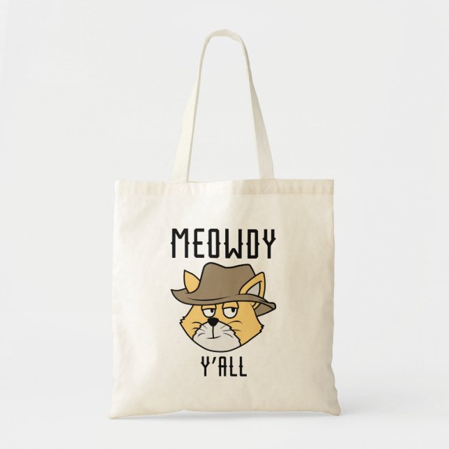 Tote Bag Meowdy Y’all (Devant)