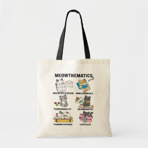 Tote Bag Meowthématiques Blagues de Maths Drôles pour les A