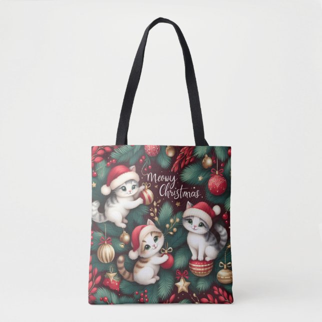 Tote Bag Meowy Christmas - (Devant)