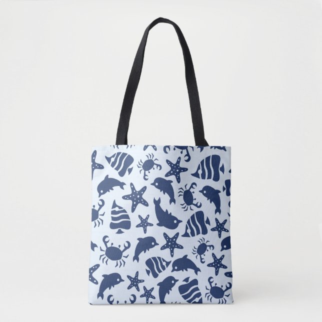 Tote Bag Mer bleue (Devant)