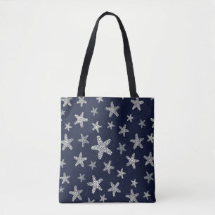 Tote Bag Mer de motif d'étoiles de mer