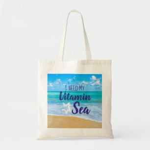 Tote Bag Mer de vitamine de la vie de plage