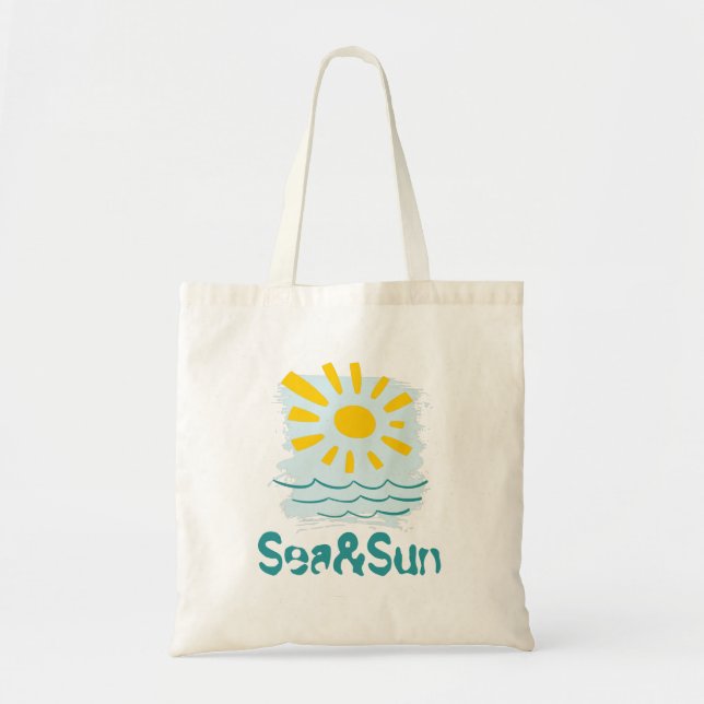 Tote Bag Mer et Soleil (Devant)