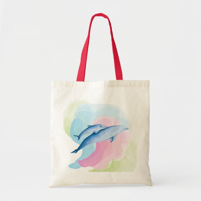 Tote Bag Mer Extraordinaire avec dauphins (Devant)