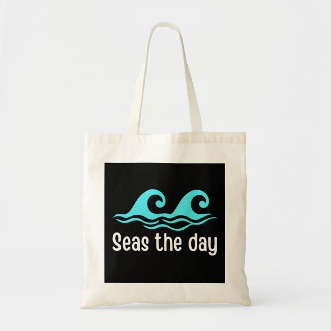 Tote Bag Mer Le Jour Drôle Océan (Devant)