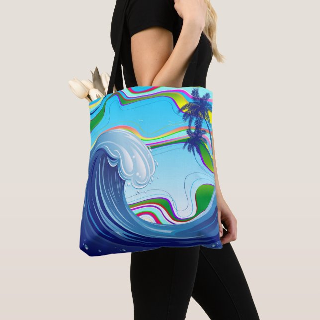 Tote Bag Mer Océan Grande Vague Eau (De près)