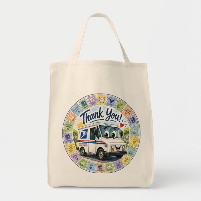 Tote Bag Merci aux travailleurs postaux  (Devant)