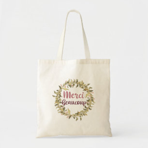 Tote Bag Merci Beaucoup Thank You French
