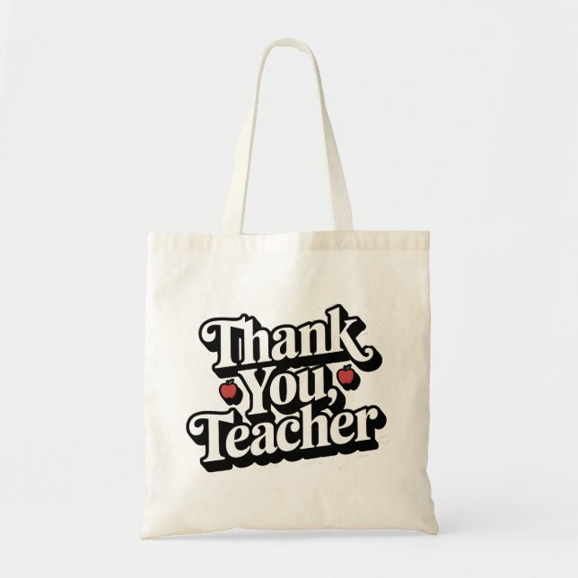 Tote Bag Merci d'appréciation de l'enseignant (Devant)