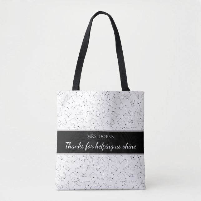 Tote Bag Merci De Nous Aider Shine Teacher Fourre-tout (Devant)