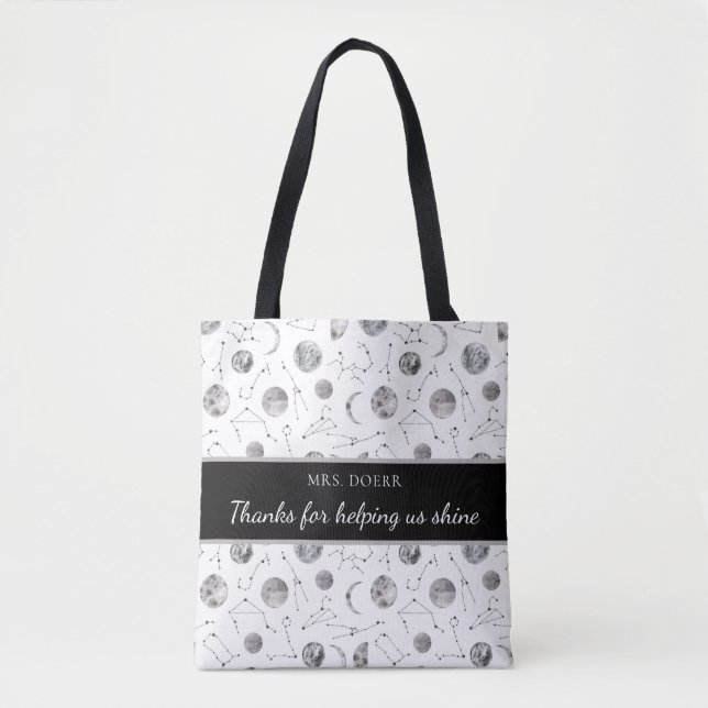 Tote Bag Merci De Nous Aider Shine Teacher Fourre-tout (Devant)