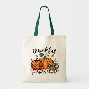 Tote Bag Merci gracieux béni Citrouille d'automne