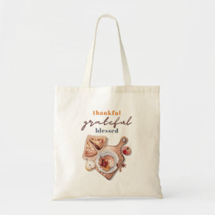 Tote Bag Merci Gratuit Bienheureux Boho Thanksgiving