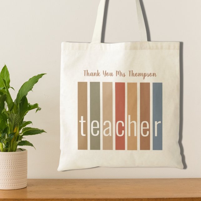 Tote Bag Merci personnalisé Professeur (Créateur téléchargé)