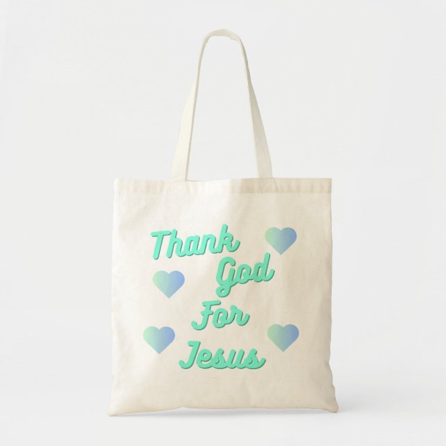 Tote Bag Merci pour Jésus (Devant)