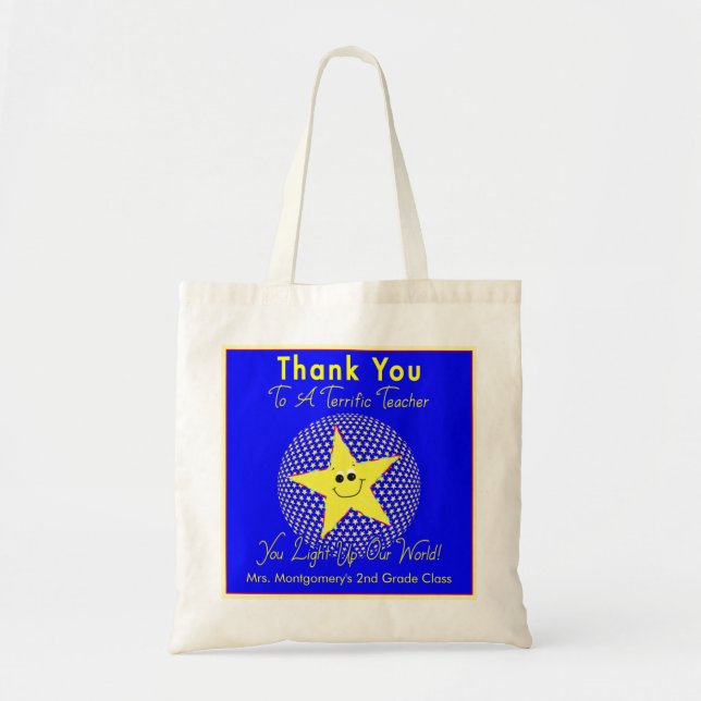 Tote Bag Merci terrible de professeur d'étoile (Devant)