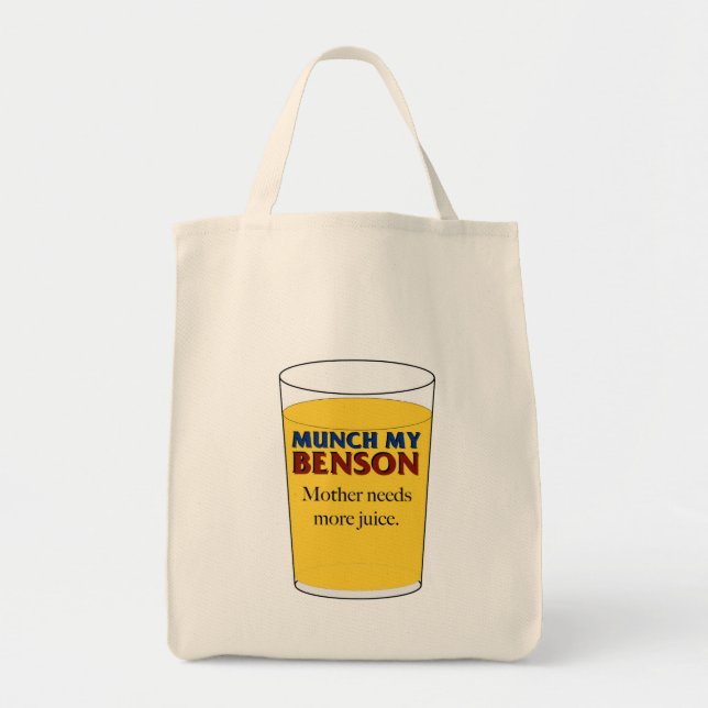 Tote Bag Mère A Besoin De Plus De Jus - Munch My Benson (Devant)