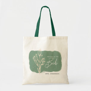Tote Bag Mère aquarelle moderne de la mariée